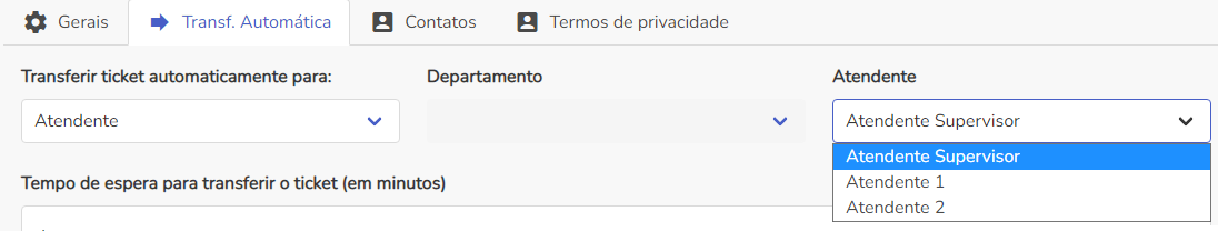 Configurações
