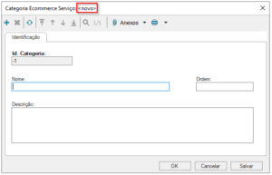 Categoria Ecommerce Serviço