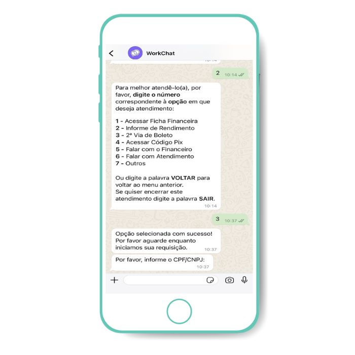WorkChat no WhatsApp integrado ao TOTVS